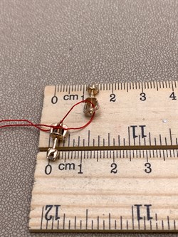 *Пусеты Белый Бр цв Красное арт. 23618-100-785 (вес 1,18 г) - фото 338905 *Пусеты Белый Бр цв Красное арт. 23618-100-785 (вес 1,18 г) - фото 338905