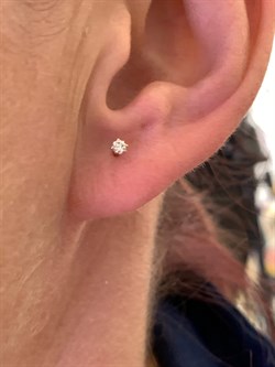 *Пусеты цв Красное арт. 2274-100-270 (вес около 0,85 г) - фото 338960