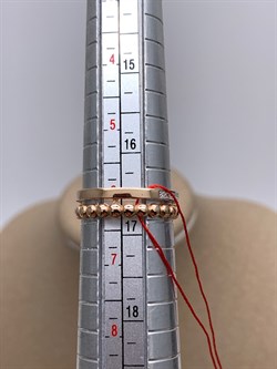 *Кольцо р.17 цв Красное арт. 12588-100-752 (вес 2,83 г) - фото 338987