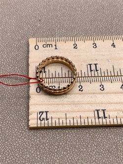 *Кольцо р.17 цв Красное арт. 12588-100-752 (вес 2,83 г) - фото 338993