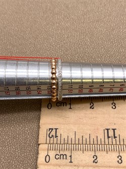 *Кольцо р.17 цв Красное арт. 12588-100-221 (вес 2,93 г) - фото 338996