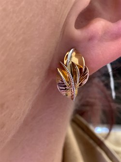 *Серьги цв Красное арт. 02-4131-00-000-1110-48-510 (вес 4,35 г) - фото 339057 *Серьги цв Красное арт. 02-4131-00-000-1110-48-510 (вес 4,35 г) - фото 339057