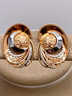 *Серьги цв Красное арт. 02-4052-00-000-1110-48-472 (вес 3,75 г) - фото 339069