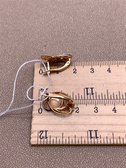 *Серьги цв Красное арт. 02-4052-00-000-1110-48-472 (вес 3,75 г) - фото 339071