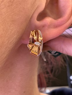 *Серьги цв Красное арт. 02-4238-00-000-1110-65-197 (вес 5,87 г) - фото 339126 *Серьги цв Красное арт. 02-4238-00-000-1110-65-197 (вес 5,87 г) - фото 339126