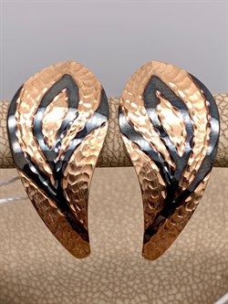 *Серьги цв Красное арт. 02-3699-00-000-1110-04-321 (вес 2,91 г) - фото 339160