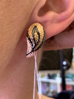 *Серьги цв Красное арт. 02-3699-00-000-1110-04-321 (вес 2,91 г) - фото 339163