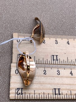 *Серьги цв Красное арт. 02-3699-00-000-1110-04-321 (вес 2,91 г) - фото 339164