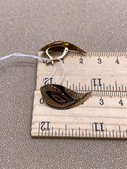 *Серьги цв Красное арт. 02-3699-00-000-1110-04-321 (вес 2,91 г) - фото 339165