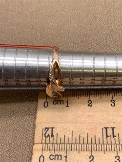 *Кольцо р.17,5 цв Красное арт. 12682-100-489 (вес 2,82 г) - фото 339394