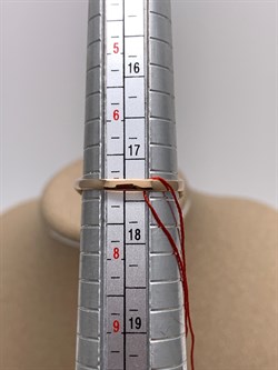 *Кольцо р.17,5 цв Красное арт. 12682-100-489 (вес 2,82 г) - фото 339395