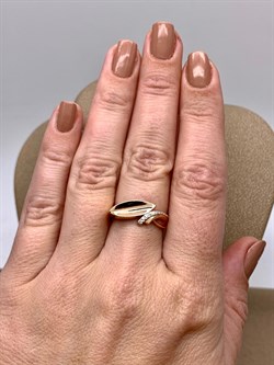 *Кольцо р.17,5 цв Красное арт. 12682-100-489 (вес 2,82 г) - фото 339399