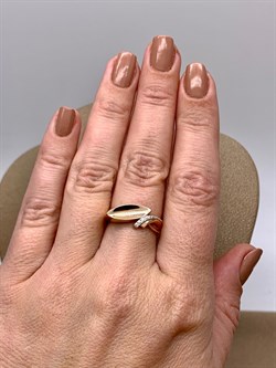 *Кольцо р.17,5 цв Красное арт. 12682-100-489 (вес 2,82 г) - фото 339400