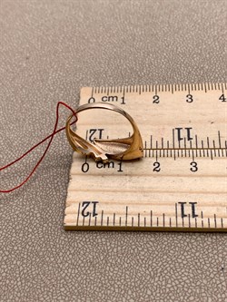 *Кольцо р.17,5 цв Красное арт. 12682-100-489 (вес 2,82 г) - фото 339401