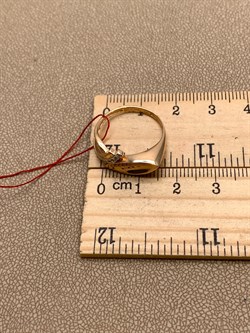 *Кольцо р.17,5 цв Красное арт. 12682-100-489 (вес 2,82 г) - фото 339402