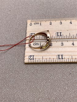 *Кольцо р.17,5 цв Красное арт. 12682-100-489 (вес 2,82 г) - фото 339403