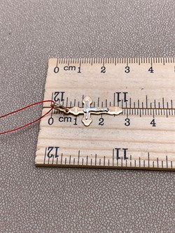 *Подвеска цв Красное, Белое арт. 3636-100-056 (вес 1,02 г) - фото 339428