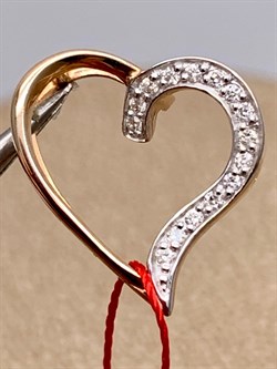 *Подвеска цв Красное арт. 3344-100-193 (вес 0,74 г) - фото 339431