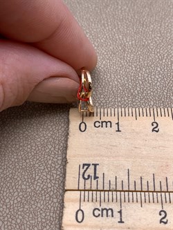 *Подвеска цв Красное арт. 3344-100-193 (вес 0,74 г) - фото 339432