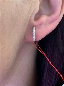 *Серьги Конго цв Красное арт. 23986-100-032 (вес 2,5 г) - фото 339455