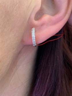 *Серьги Конго цв Красное арт. 23986-100-032 (вес 2,5 г) - фото 339459