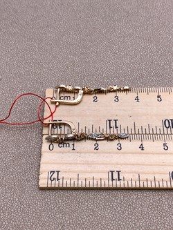 *Серьги  Бриллиант Коньячный Микс цв Красное арт. 23203-117-419 (вес 3,58 г) - фото 339476 *Серьги  Бриллиант Коньячный Микс цв Красное арт. 23203-117-419 (вес 3,58 г) - фото 339476