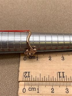 *Кольцо р.16,5 Бриллиант Коньячный Микс цв Красное арт. 13202-117-819 (вес 2,25 г) - фото 339498