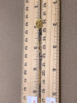 *Браслет на ногу Клевер р.19-23 Янтарь арт. 824038п-034 Вес 4,59 г - фото 339647 *Браслет на ногу Клевер р.19-23 Янтарь арт. 824038п-034 Вес 4,59 г - фото 339647