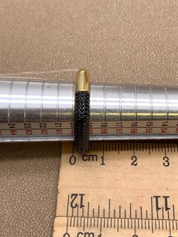 *Кольцо р.19 Черный Фианит Микро Вставки арт. CZ-R02165-X-LB-X-X-B-844 вес 4,1 г - фото 339652 *Кольцо р.19 Черный Фианит Микро Вставки арт. CZ-R02165-X-LB-X-X-B-844 вес 4,1 г - фото 339652