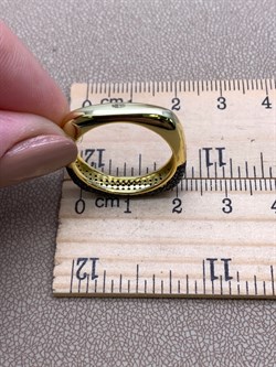 *Кольцо р.19 Черный Фианит Микро Вставки арт. CZ-R02165-X-LB-X-X-B-844 вес 4,1 г - фото 339660 *Кольцо р.19 Черный Фианит Микро Вставки арт. CZ-R02165-X-LB-X-X-B-844 вес 4,1 г - фото 339660