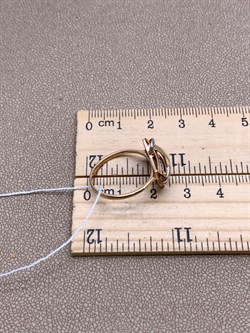 *Кольцо р.18 цв Красное, Лимонное арт. 01-5061-00-000-1113-48-311 (вес 2,28 г) - фото 339693