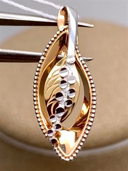 *Подвеска цв Красное, Лимонное арт. 03-2756-00-000-1113-42-461 (вес 1,2 г) - фото 339862 *Подвеска цв Красное, Лимонное арт. 03-2756-00-000-1113-42-461 (вес 1,2 г) - фото 339862