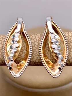 *Серьги цв Красное, Лимонное арт. 02-4030-00-000-1113-42-731 (вес 2,53 г) - фото 339871 *Серьги цв Красное, Лимонное арт. 02-4030-00-000-1113-42-731 (вес 2,53 г) - фото 339871