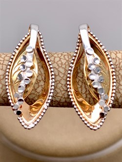 *Серьги цв Красное, Лимонное арт. 02-4030-00-000-1113-42-731 (вес 2,53 г) - фото 339873 *Серьги цв Красное, Лимонное арт. 02-4030-00-000-1113-42-731 (вес 2,53 г) - фото 339873