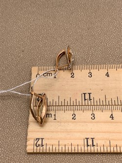 *Серьги цв Красное, Лимонное арт. 02-4030-00-000-1113-42-731 (вес 2,53 г) - фото 339875 *Серьги цв Красное, Лимонное арт. 02-4030-00-000-1113-42-731 (вес 2,53 г) - фото 339875