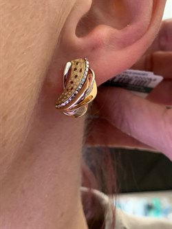 *Серьги цв Красное, Лимонное арт. 02-4205-00-000-1113-48-929 (вес 5,16 г) - фото 339906 *Серьги цв Красное, Лимонное арт. 02-4205-00-000-1113-48-929 (вес 5,16 г) - фото 339906