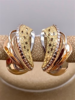 *Серьги цв Красное, Лимонное арт. 02-4205-00-000-1113-48-929 (вес 5,16 г) - фото 339908 *Серьги цв Красное, Лимонное арт. 02-4205-00-000-1113-48-929 (вес 5,16 г) - фото 339908