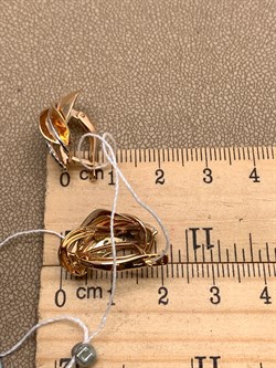 *Серьги цв Красное, Лимонное арт. 02-4205-00-000-1113-48-929 (вес 5,16 г) - фото 339910 *Серьги цв Красное, Лимонное арт. 02-4205-00-000-1113-48-929 (вес 5,16 г) - фото 339910