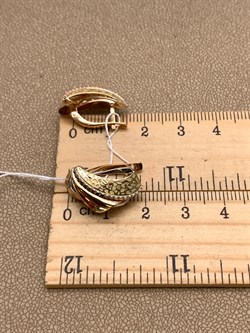 *Серьги цв Красное, Лимонное арт. 02-4205-00-000-1113-48-929 (вес 5,16 г) - фото 339912 *Серьги цв Красное, Лимонное арт. 02-4205-00-000-1113-48-929 (вес 5,16 г) - фото 339912