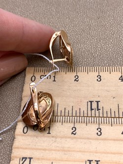 *Серьги цв Красное, Лимонное арт. 02-3889-00-000-1113-48-080 (вес 3,67 г) - фото 339934 *Серьги цв Красное, Лимонное арт. 02-3889-00-000-1113-48-080 (вес 3,67 г) - фото 339934