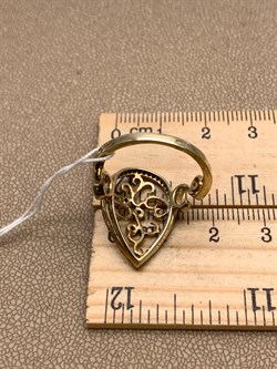 *Кольцо р.18,5 Черный Фианит арт. NR-R00461-X-G-W-X-B-103 вес 3,3 г - фото 340072 *Кольцо р.18,5 Черный Фианит арт. NR-R00461-X-G-W-X-B-103 вес 3,3 г - фото 340072