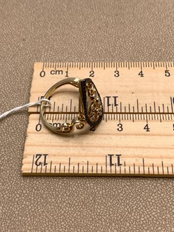 *Кольцо р.18,5 Черный Фианит арт. NR-R00461-X-G-W-X-B-103 вес 3,3 г - фото 340074 *Кольцо р.18,5 Черный Фианит арт. NR-R00461-X-G-W-X-B-103 вес 3,3 г - фото 340074