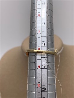 *Кольцо р.18,5 Коньячный Фианит арт. NR-R00461-X-G-W-X-BR-595 вес 3,7 г - фото 340077