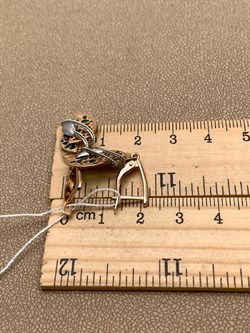 *Серьги Эмаль цв Лимонное, Красное, Белое рт. 02-4185-00-000-1140-48-554 (вес 3,98 г) - фото 340373