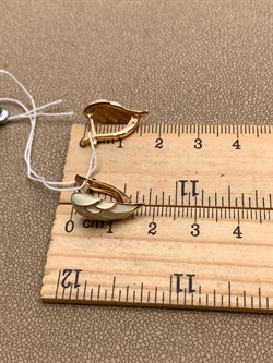 *Серьги Эмаль цв Красное арт. 02-3544-00-000-1110-25-889 (вес 3,3 г) - фото 340471 *Серьги Эмаль цв Красное арт. 02-3544-00-000-1110-25-889 (вес 3,3 г) - фото 340471