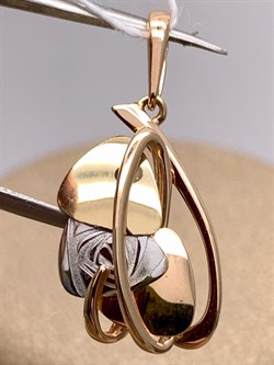 *Подвеска цв Лимонное, Красное, Белое арт. 03-2763-00-000-1140-48-036 (вес 1,56 г) - фото 340500