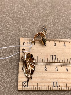 *Серьги цв Лимонное, Красное, Белое арт. 02-4133-00-000-1140-48-794 (вес 4,43 г) - фото 340639 *Серьги цв Лимонное, Красное, Белое арт. 02-4133-00-000-1140-48-794 (вес 4,43 г) - фото 340639