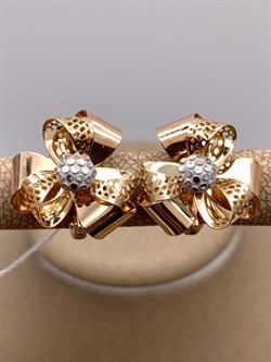 *Серьги цв Лимонное, Красное, Белое арт. 02-3868-00-000-1140-48-401 (вес 3,74 г) - фото 340643