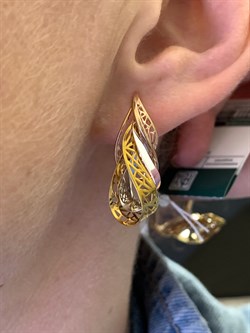 *Серьги цв Лимонное, Красное, Белое арт. 02-3751-00-000-1140-48-916 (вес 4,27 г) - фото 340648 *Серьги цв Лимонное, Красное, Белое арт. 02-3751-00-000-1140-48-916 (вес 4,27 г) - фото 340648