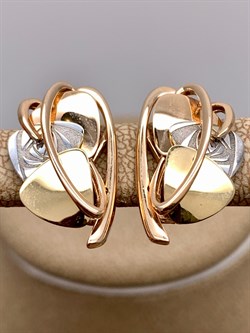 *Серьги цв Лимонное, Красное, Белое арт. 02-4043-00-000-1140-48-059 (вес 4,07 г) - фото 340669